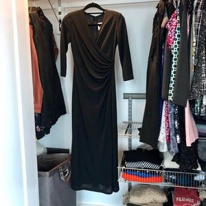 Tadashi Petite Faux-Wrap Dress - size 6P